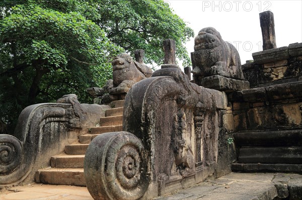 Council Chamber, Citadel, UNESCO World Heritage Site, the ancient city of Polonnaruwa, Sri Lanka, Asia