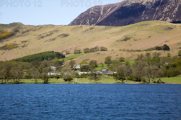 Landscape view of Lake Buttermere, Cumbria, England, UK