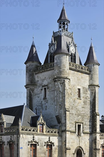 The belfry at Rue, Bay of the Somme, Picardy, France, Europe