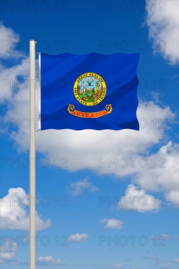 The flag of Idaho, USA, Studio, North America