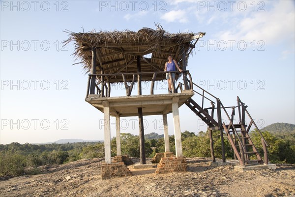 Landscape look-out point Hurulu Eco Park biosphere reserve, Habarana, Anuradhapura District, Sri Lanka, Asia