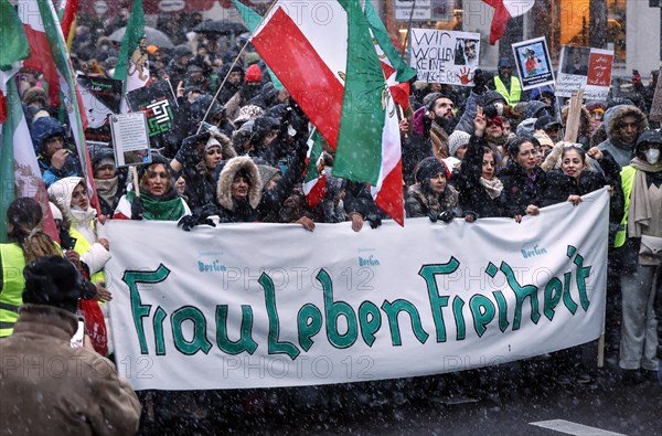 Demonstration in solidarity with the protests in Iran and remembrance of the killing of people by the Mullah regime, Berlin, 19 November 2022