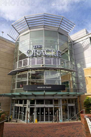The Oracle shopping centre in town centre, Reading, Berkshire, England, UK