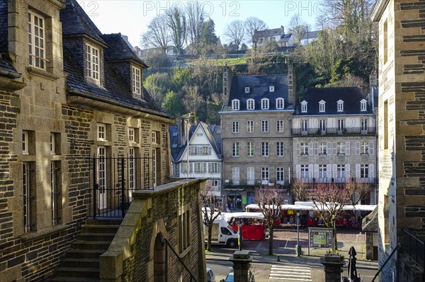 Place des Otages, Morlaix Montroulez, Department Finistere Penn Ar Bed, Region Bretagne Breizh, France, Europe