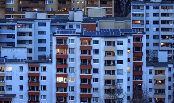 View of houses in Gropiusstadt. The rise in rents in German cities has increased again in the past year, Berlin, 16.01.2023
