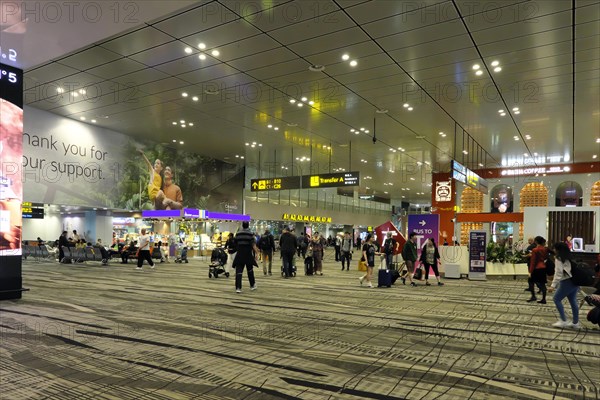 Interior view of Terminal 3, Duty Free Shops, Changi Airport Singapore, Singapore, Asia