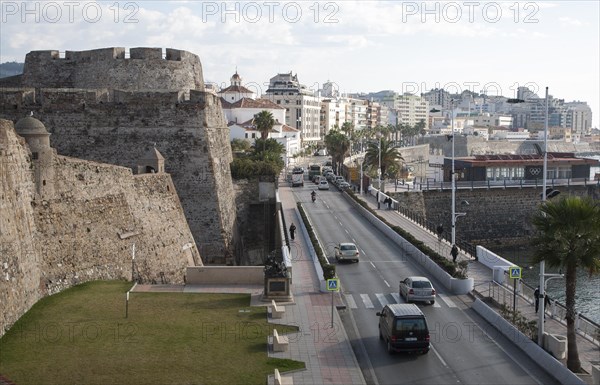 Muralla Real historic fortress Ceuta, Spanish territory in north Africa, Spain, Europe