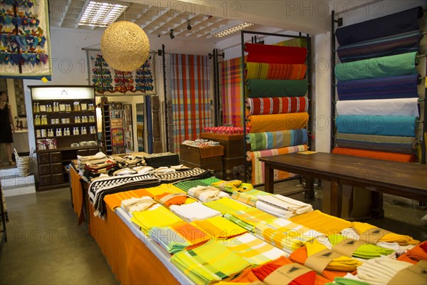 Interior Barefoot textile shop, Colombo, Sri Lanka, Asia