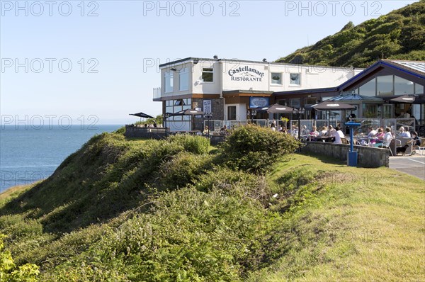 Castellamare Italian restaurant, Mumbles Head, Gower peninsula, near Swansea, South Wales, UK