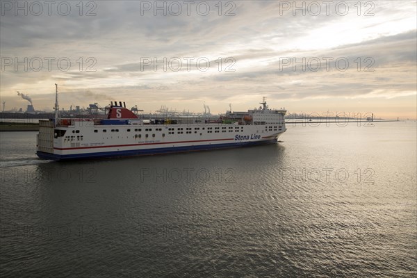 Stena Line freight ferry, Port of Rotterdam, Hook of Holland, Netherlands