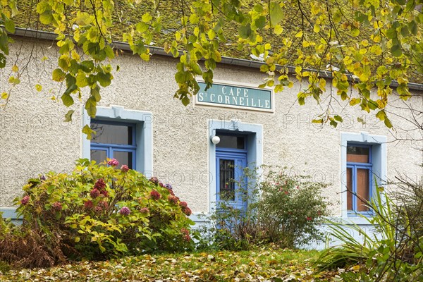 The cafe St Corneille at Forge-Philippe, Momignies, Hainaut, Belgium, Europe