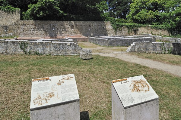 Roman ruins at Douarnenez, Finistere, Brittany, France, Europe