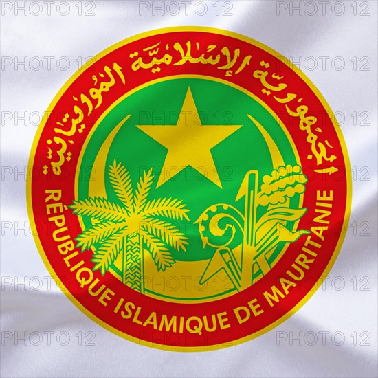 Africa, African Union, the coat of arms of Mauritania, Studio