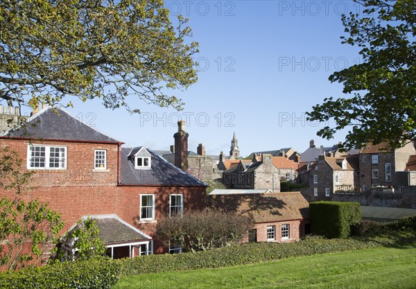 Historic buildings in Berwick-upon-Tweed, Northumberland, England, UK