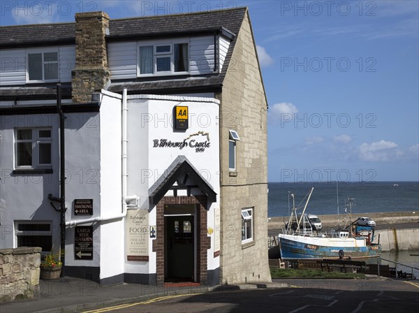 Bamburgh Castle Inn hotel, Seahouses, Northumberland, England, UK