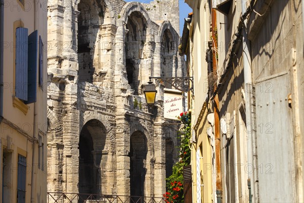 Roman amphitheatre, Arles, Bouches-du-Rhone, Provence, France, Europe