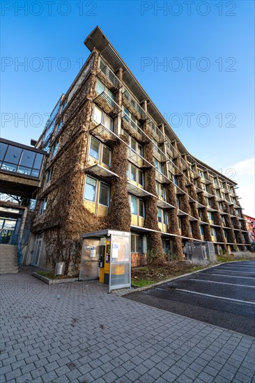 Historical picture of the already demolished technical town hall, Pforzheim, Germany, Europe