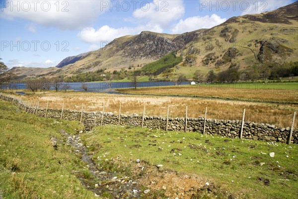 Lake Buttermere, Gatesgarth, Lake District national park, Cumbria, England, UK