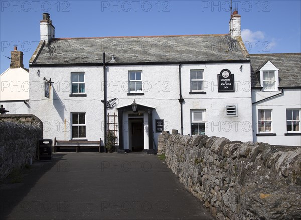 Crown and Anchor pub, Holy Island, Lindisfarne, Northumberland, England, UK