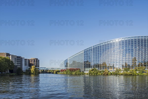 Headquarters of the Council of Europe, CoE, Conseil de l'Europe and the European Parliament, EP at Strasbourg, France, Europe