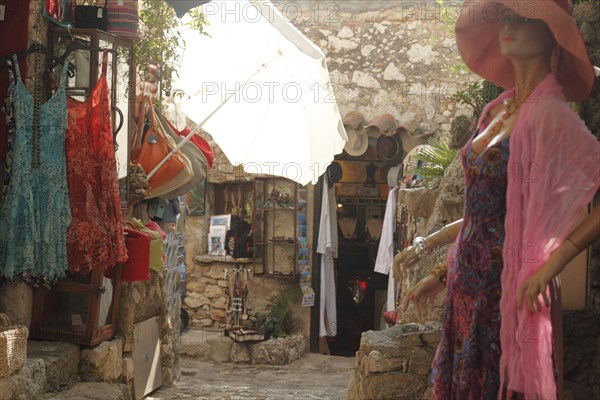 Souvenir shops in Eze, Cote d'Azur, Provence, France, Europe