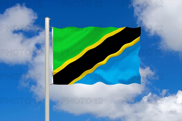 The flag of Tanzania, Tanzania, Studio, Africa