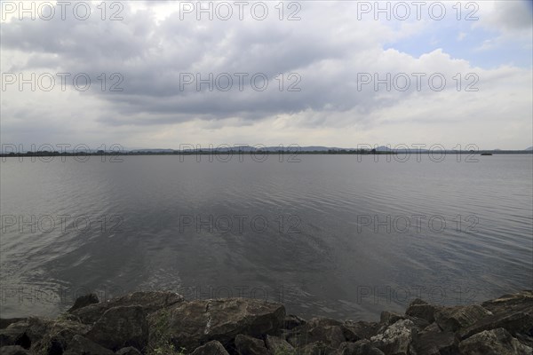 Calm lake water Polonnaruwa, North Central Province, Sri Lanka, Asia