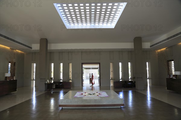 Lobby of Amaya Beach Resort and Spa hotel, Pasikudah Bay, Eastern Province, Sri Lanka, Asia