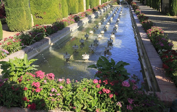 Gardens of the Alcazar de los Reyes Cristianos, Alcazar, Cordoba, Spain, Europe