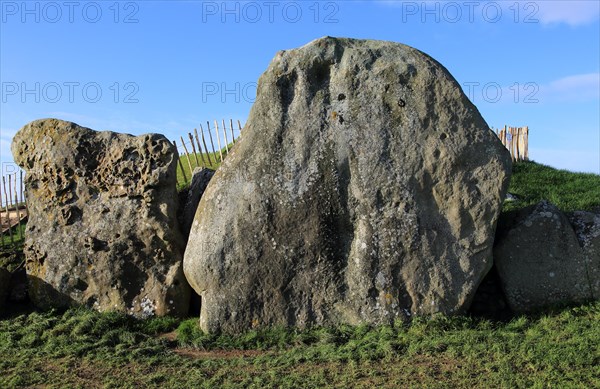 West Kennet neolithic long barrow, Wiltshire, England, UK
