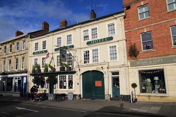 Historic coaching inn Black Horse hotel, Devizes, Wiltshire, England, UK