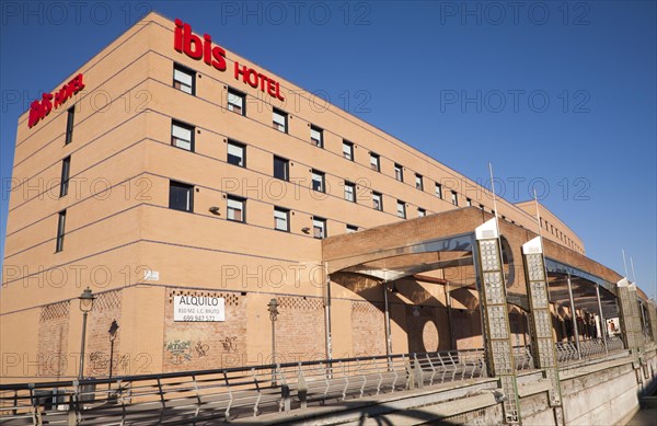 Modern Ibis hotel building in city centre Malaga, Spain Ibis Malaga Centro Ciudad