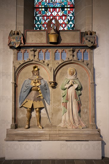 St Castor Basilica, Friedrich von Sachsenhausen Tomb, Coblenz, Rhineland Palatinate, Germany, Europe