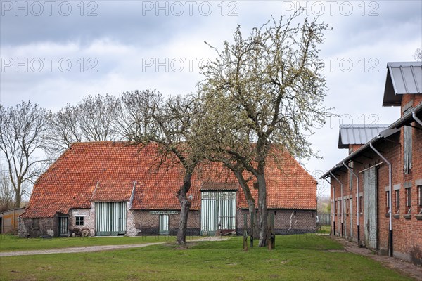 The historical farm Huysmanhoeve, Het Groot Goed now visitors centre at Eeklo in the region Meetjesland, East Flanders, Belgium, Europe