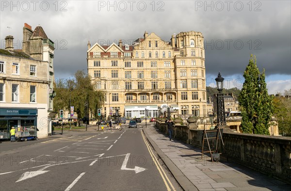 Former Empire Hotel building, Bath, North east Somerset, England, UK architect Charles Edward Davis 1901