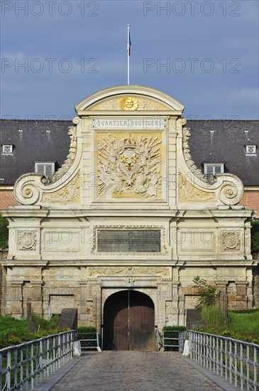 Entrance gate to the Vauban Citadel in Lille, France, Europe