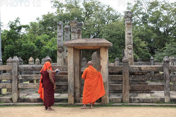 The Lotus Mandapa building, The Quadrangle, UNESCO World Heritage Site, the ancient city of Polonnaruwa, Sri Lanka, Asia