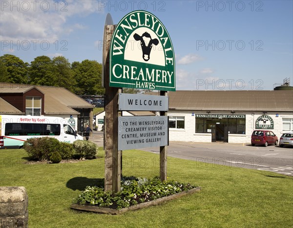 Wensleydale Creamery cheese factory visitor centre, Hawes, Yorkshire Dales national park, England, UK