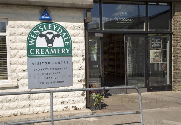 Wensleydale Creamery cheese factory visitor centre, Hawes, Yorkshire Dales national park, England, UK