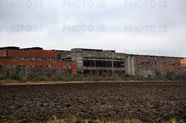 Deindustrialisation closed factory heavy industry, Shishmantsi, Plovdiv province, Bulgaria, eastern Europe, Europe