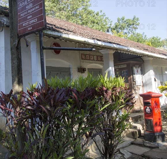 Colonial Post Office building, Ella, Badulla District, Uva Province, Sri Lanka, Asia