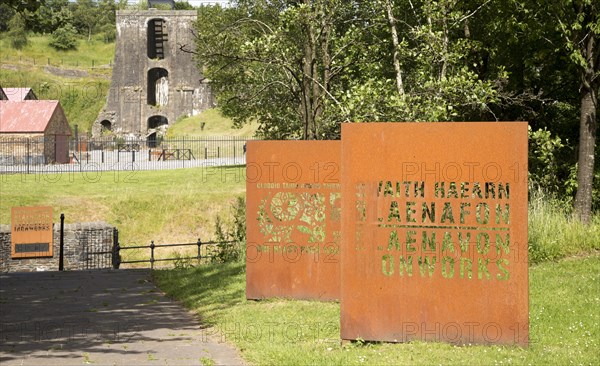 Ironworks museum industrial archaeology, UNESCO World Heritage site, Blaenavon, Monmouthshire, South Wales, UK