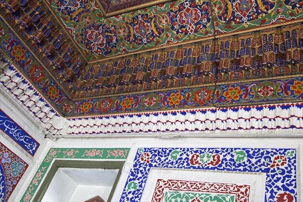 Interior of the Palace of Khudoyar Khan, Khudayar Khan's Palace, Kokand, Fergana Province, Uzbekistan, Asia
