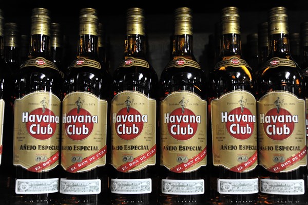 Rum, different types of rum, Havana Club, rum museum, centre of Havana, Centro Habana, Cuba, Greater Antilles, Caribbean, Central America, America, Central America