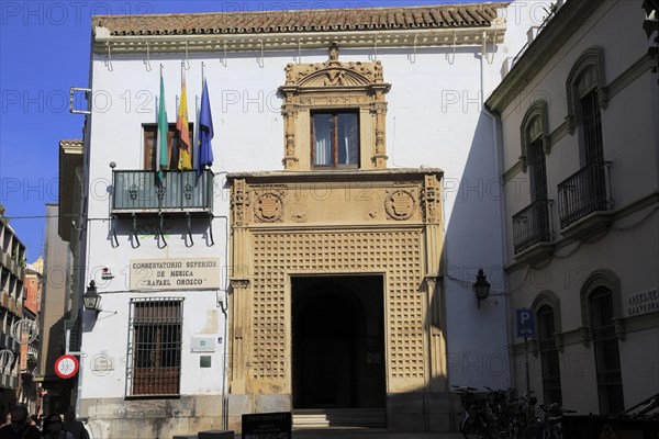 Music conservatory building, Conservatorio Superior de Musica de Rafael Orozco, in old part of city centre, Cordoba, Spain, Europe