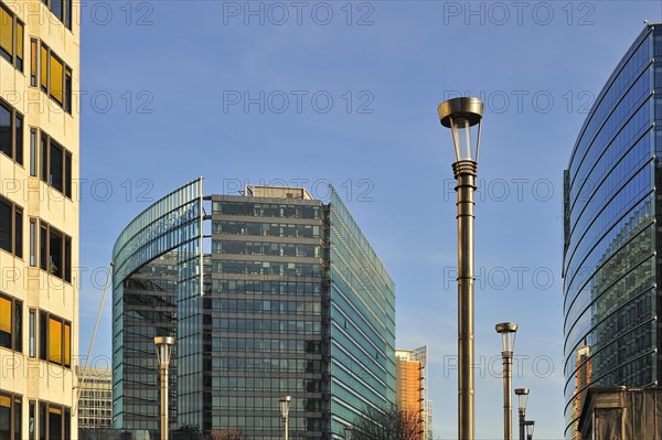 The Charlemagne building, a high-rise in the European Quarter of Brussels, which houses the Directorate-General for Trade and the Directorate General for Enlargement of the European Commission, Belgium, Europe