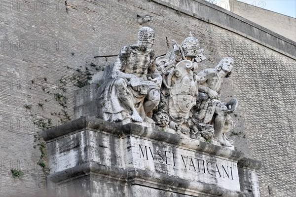 Entrance area, Vatican Museums, Vatican, Rome, Italy, Europe