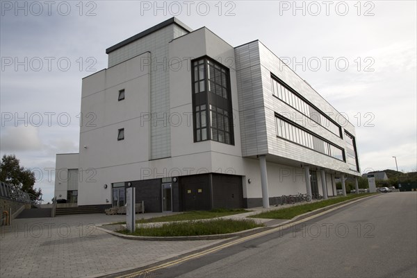 Modern architecture at Tremough campus, University of Falmouth, Penryn, Cornwall, England, UK