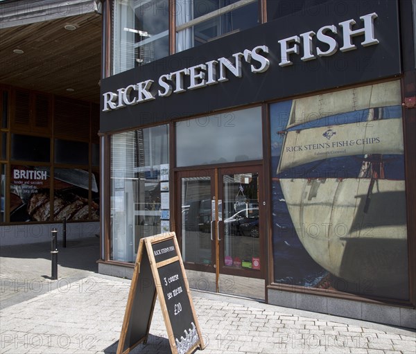 Rick Stein's Fish restaurant, famous TV chef, Falmouth, Cornwall, England, UK