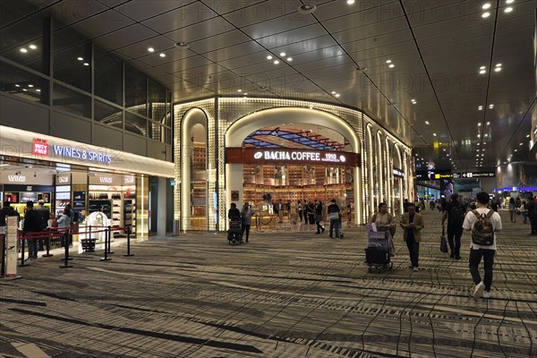 Interior view of Terminal 3, Duty Free Shops, Changi Airport Singapore, Singapore, Asia